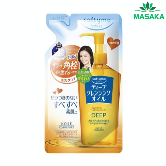 DẦU TẨY TRANG LÀM SẠCH SÂU SOFTYMO (TÚI REFILL 200 ML)