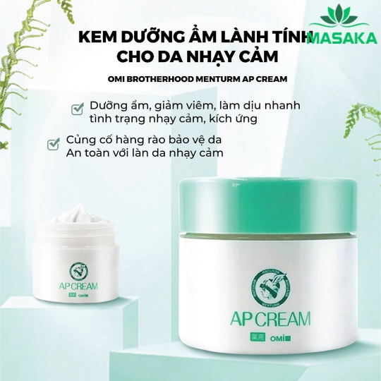 KEM DƯỠNG ẨM LÀNH TÍNH DÀNH CHO DA NHẠY CẢM OMI MENTURM