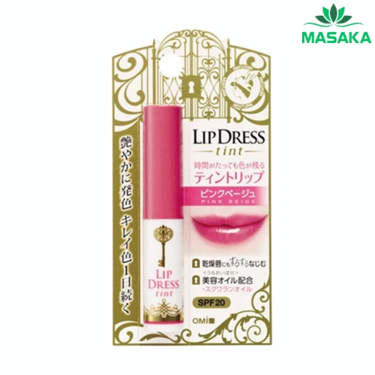 SON DƯỠNG MÔI SIÊU LÌ CHỐNG NẮNG MÀU HỒNG OMI LIP DRESS TINT
