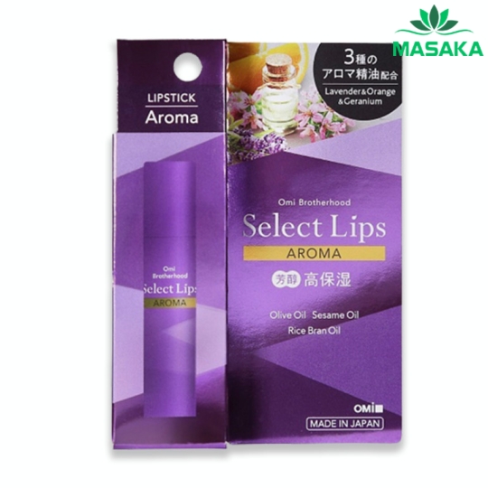 SON DƯỠNG MÔI CHỨA TINH DẦU THƠM OMI SELECT (AROMA)