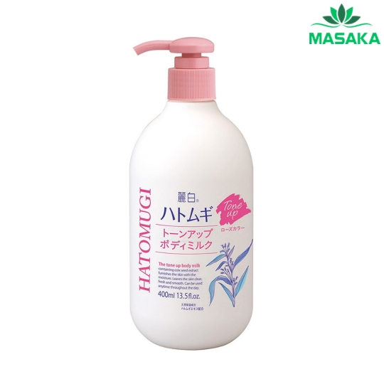SỮA DƯỠNG THỂ NÂNG TONE VÀ LÀM SÁNG DA HATOMUGI (CHAI 400ML)