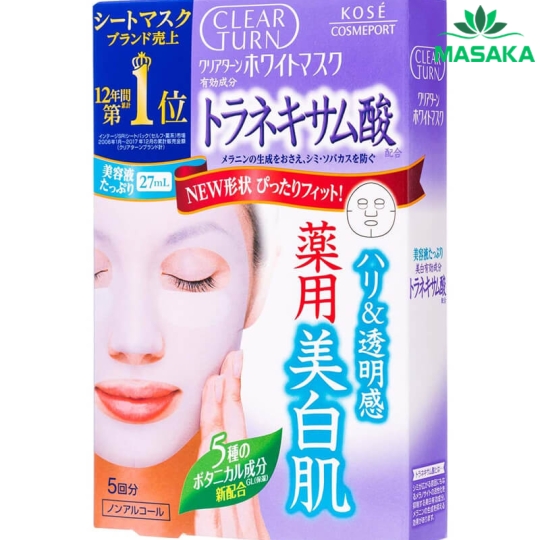MẶT NẠ DƯỠNG TRẮNG DA TINH CHẤT TRANEXAMIC ACID CLEAR TURN