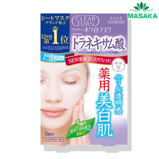 MẶT NẠ DƯỠNG TRẮNG DA TINH CHẤT TRANEXAMIC ACID CLEAR TURN