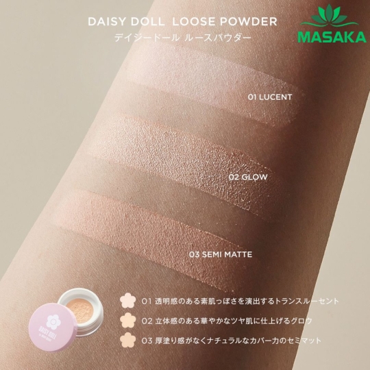 PHẤN PHỦ KIỀM DẦU DẠNG BỘT DAISY DOLL 03
