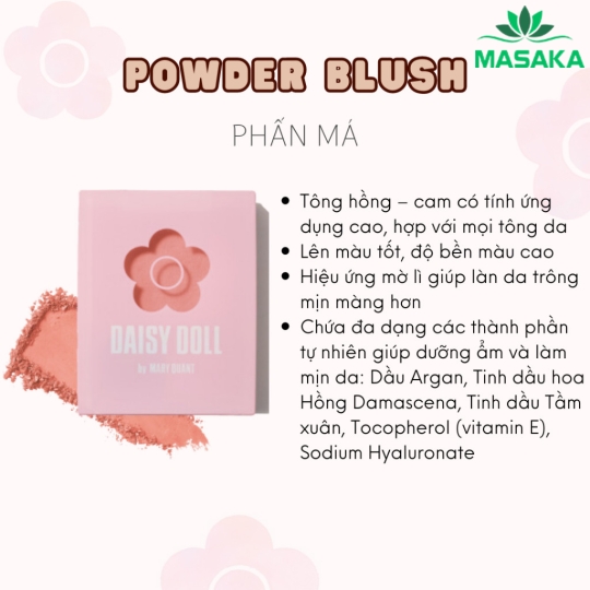 PHẤN MÁ DAISY DOLL O-01 WARM ORANGE  