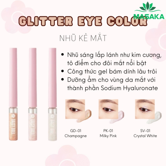 NHŨ KẺ MẮT DAISY DOLL PK-01 MILKY PINK  