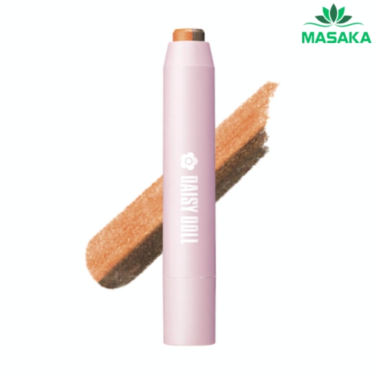 PHẤN MẮT 2 MÀU DẠNG THỎI DAISY DOLL BR-02 MATTE BROWN