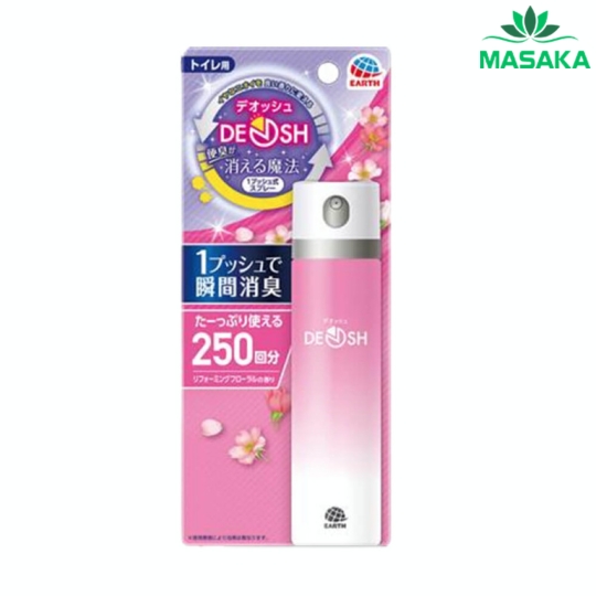XỊT KHỬ MÙI NHÀ VỆ SINH EARTH DEOSH HƯƠNG HOA THIÊN NHIÊN  