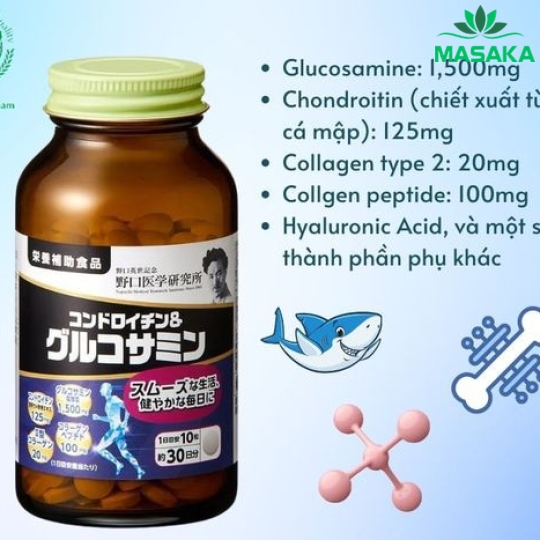 THỰC PHẨM BẢO VỆ SỨC KHỎE CHONDROITIN & GLUCOSAMINE NOGUCHI NHẬT BẢN  