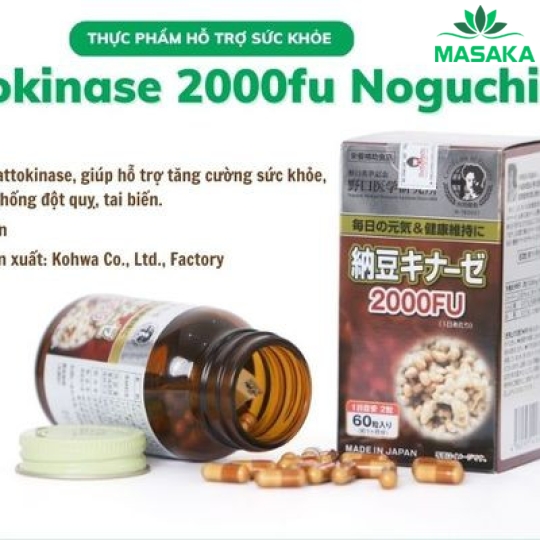 THỰC PHẨM BẢO VỆ SỨC KHỎE NATTOKINASE 2000FU - NOGUCHI NHẬT BẢN 