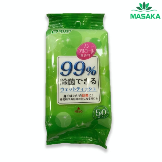 KHĂN ƯỚT KHỬ TRÙNG VÀ DƯỠNG ẨM S SELECT NHẬT BẢN (KHÔNG CHỨA CỒN)
