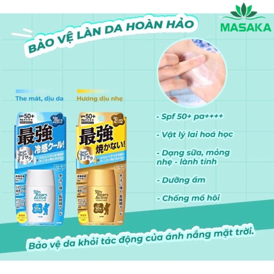 KEM CHỐNG NẮNG CHỐNG THẤM NƯỚC, LÂU TRÔI OMI SUNBEARS SPF 50+ PA++++ - OMI BROTHERS