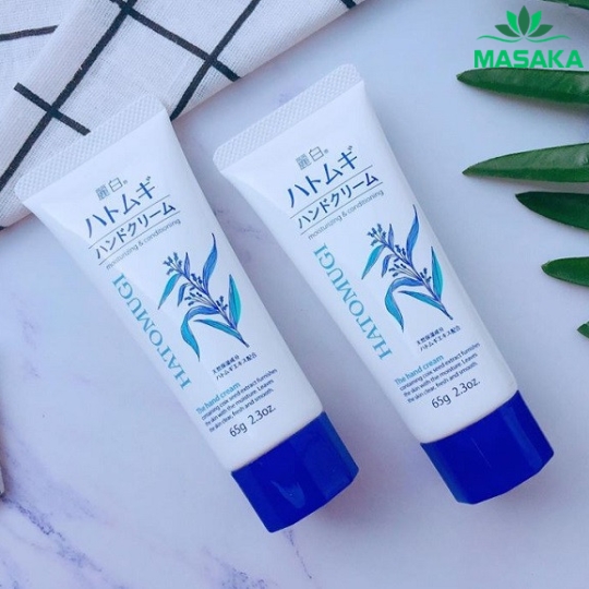 KEM DƯỠNG ẨM MỀM MỊN VÀ CHỐNG NHĂN DA TAY HATOMUGI (TUÝP 65G)