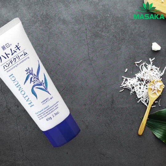 KEM DƯỠNG ẨM MỀM MỊN VÀ CHỐNG NHĂN DA TAY HATOMUGI (TUÝP 65G)