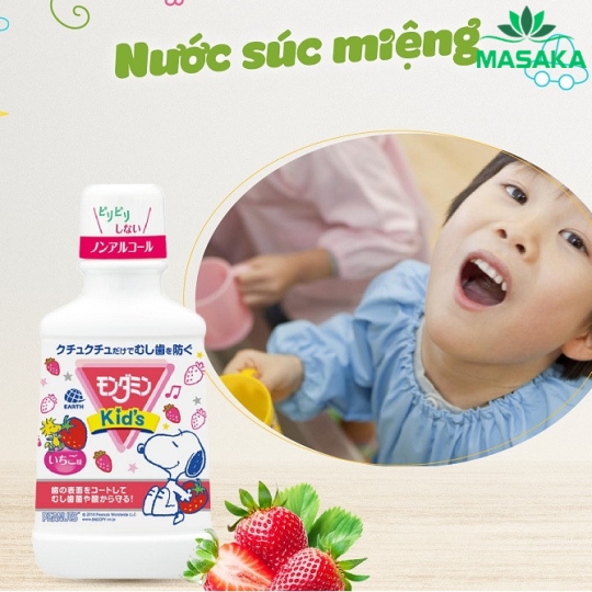 NƯỚC SÚC MIỆNG MONDAHMIN KID (HƯƠNG DÂU)