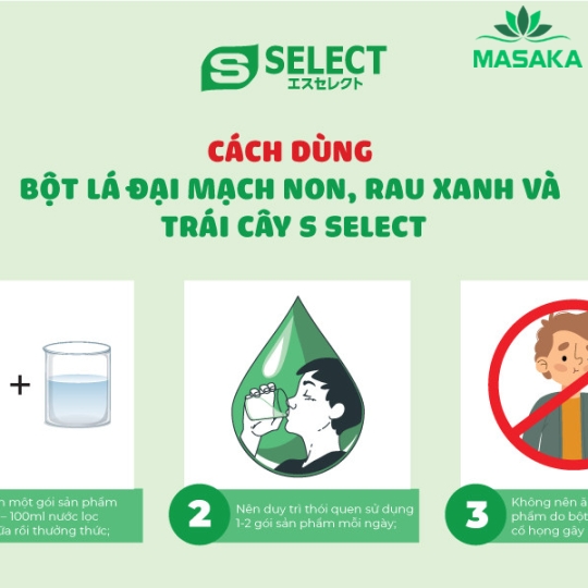 BỘT LÁ ĐẠI MẠCH NON, RAU XANH VÀ TRÁI CÂY YUWA (HỘP 20 GÓI)