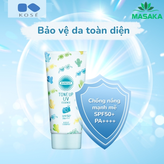 TINH CHẤT CHỐNG NẮNG NÂNG TONE LÀM DỊU SẮC TỐ ĐỎ TRÊN DA SUNCUT