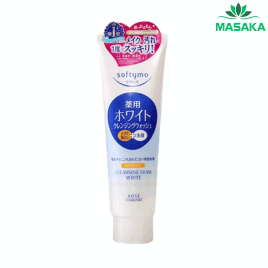 SỮA RỬA MẶT & TẨY TRANG TẠO BỌT DƯỠNG TRẮNG DA SOFTYMO TUÝP 190G