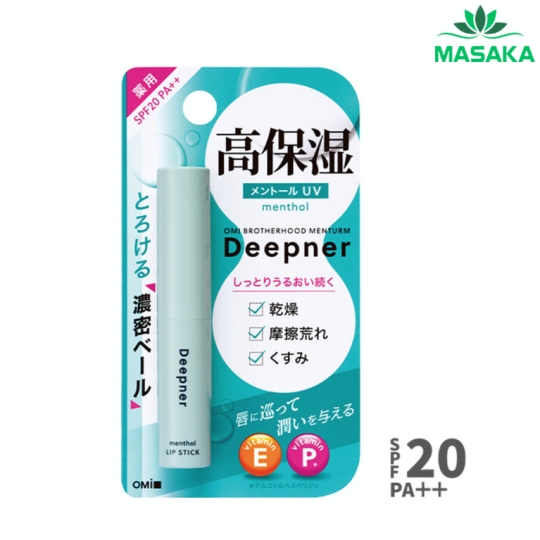 SON DƯỠNG MÔI CHỐNG NẮNG OMI MENTURM DEEPENER (HƯƠNG BẠC HÀ)