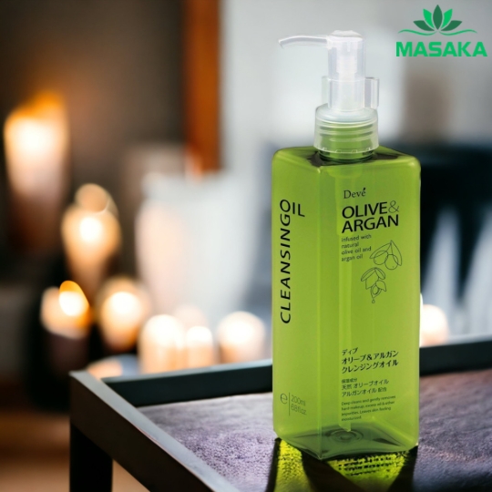 DẦU TẨY TRANG CHIẾT XUẤT DẦU OLIVE & ARGAN DEVE 200 ML