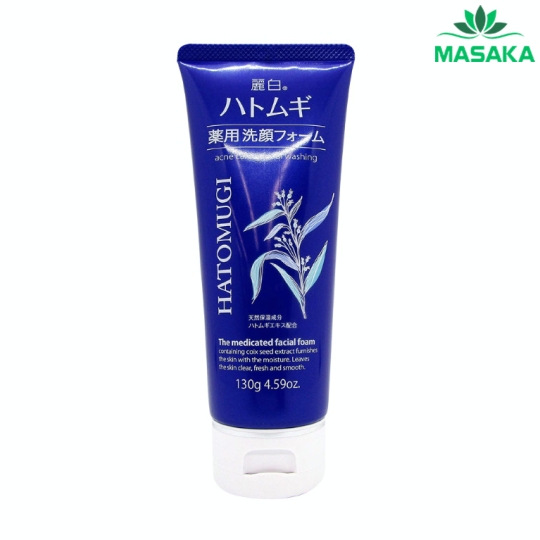 SỮA RỬA MẶT NGỪA MỤN, DƯỠNG ẨM VÀ LÀM SÁNG DA HATOMUGI (TUÝP 130G)