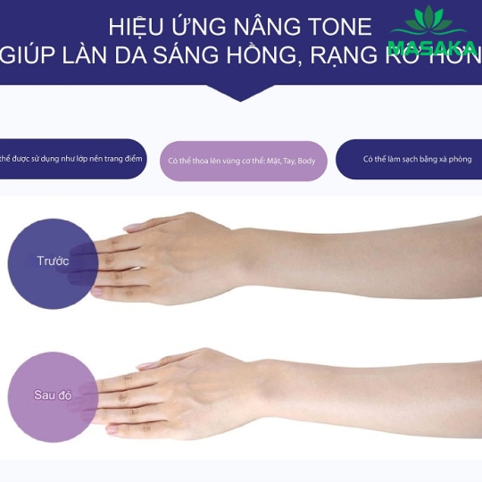   KEM CHỐNG NẮNG NÂNG TONE VÀ DƯỠNG ẨM DA HATOMUGI SPF50+ PA++++ (TUÝP 70G)