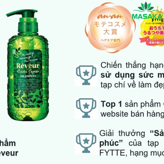 DẦU GỘI CHĂM SÓC DA ĐẦU VÀ NGĂN NGỪA GÀU NGỨA RÊVEUR