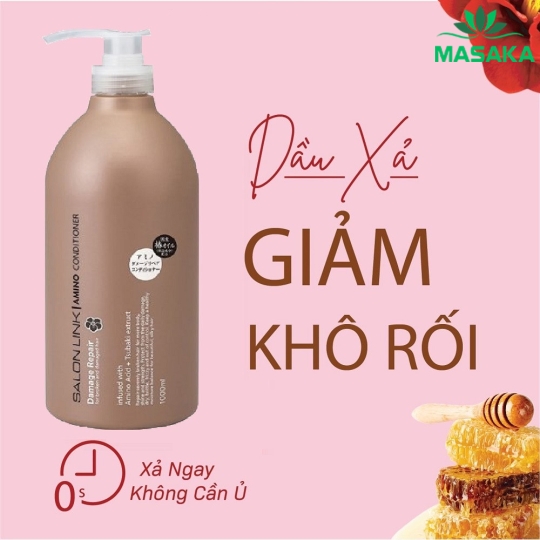 DẦU XẢ HOA TRÀ PHỤC HỒI TÓC HƯ TỔN SALON LINK (1000ML)