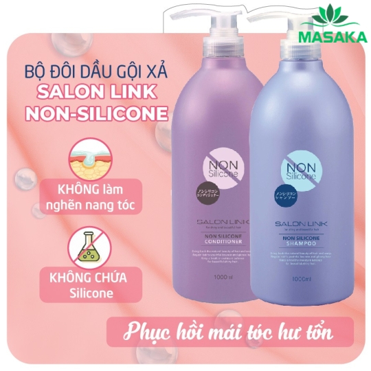DẦU XẢ SIÊU DƯỠNG, PHỤC HỒI, KHÔNG CHỨA SILICONE SALON LINK (CHAI 1000ML)