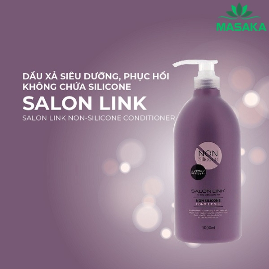 DẦU XẢ SIÊU DƯỠNG, PHỤC HỒI, KHÔNG CHỨA SILICONE SALON LINK (CHAI 1000ML)