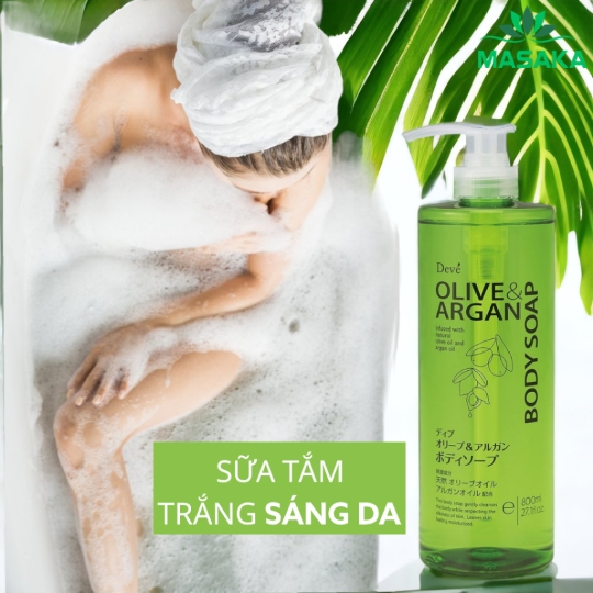 SỮA TẮM CHIẾT XUẤT DẦU OLIVE & ARGAN DEVE