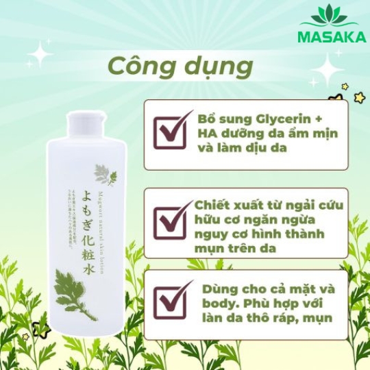 NƯỚC DƯỠNG DA CHIẾT XUẤT NGẢI CỨU CHINOSHIO