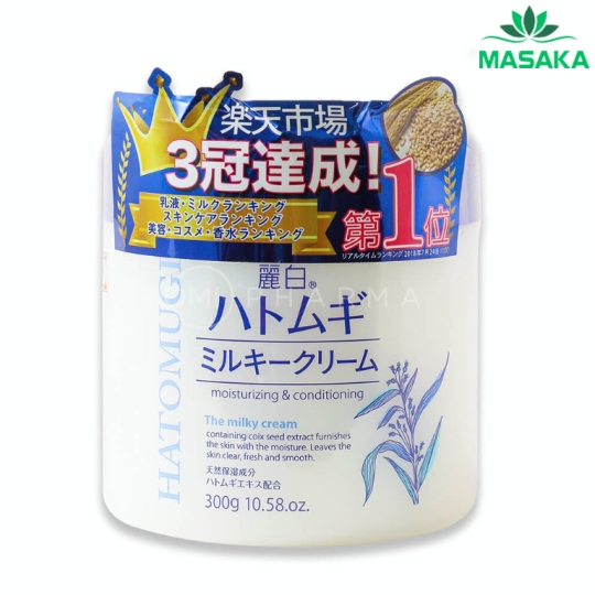 KEM DƯỠNG ẨM VÀ LÀM SÁNG DA HATOMUGI (300G)