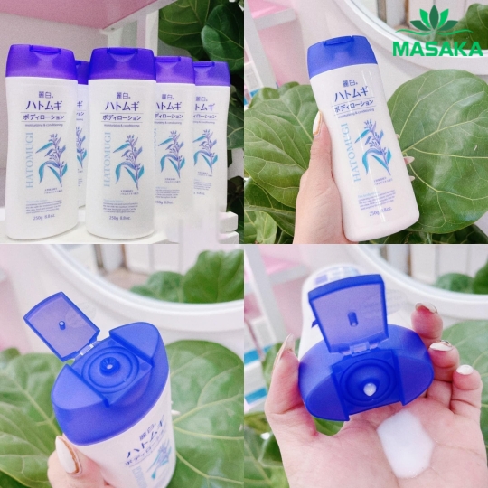SỮA DƯỠNG THỂ LÀM SÁNG DA HATOMUGI (250G)