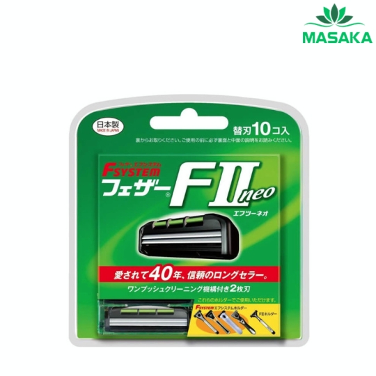 SET 10 LƯỠI DAO CẠO RÂU 2 LƯỠI FEATHER