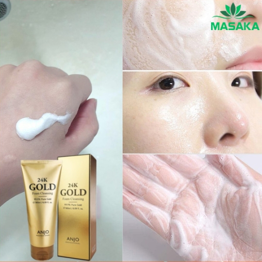 SỮA RỬA MẶT ANJO PROFESSIONAL 24K GOLD FOAM CLEANSING