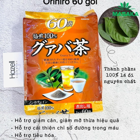 TRÀ ỔI HỖ TRỢ GIẢM CÂN ORIHIRO NHẬT BẢN 60 GÓI