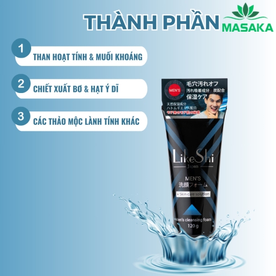 SỮA RỬA MẶT LIKESHI DÀNH CHO NAM