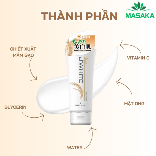 SỮA RỬA MẶT TINH CHẤT MẦM GẠO J'WHITE 200G