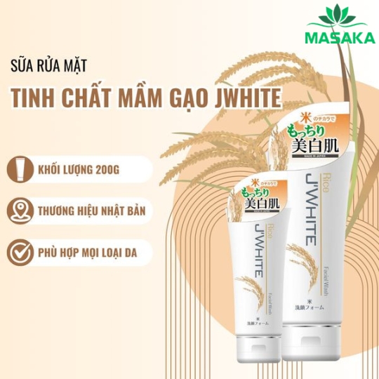 SỮA RỬA MẶT TINH CHẤT MẦM GẠO J'WHITE 200G