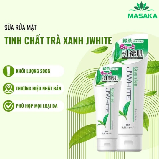 SỮA RỬA MẶT TINH CHẤT TRÀ XANH J'WHITE 200G