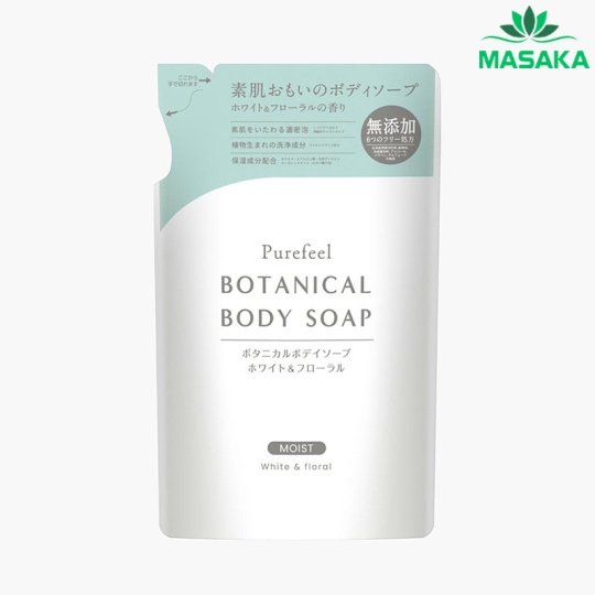 SỮA TẮM PUREFEEL BOTANICAL BODY SOAP WHITE FLORAL SCENT REFILL 380ML