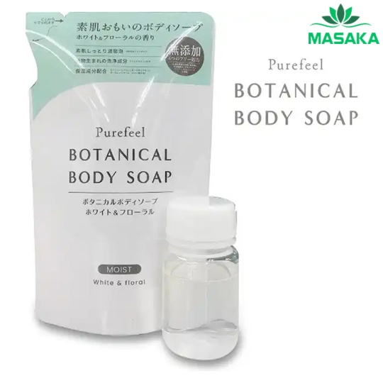 SỮA TẮM PUREFEEL BOTANICAL BODY SOAP WHITE FLORAL SCENT REFILL 380ML