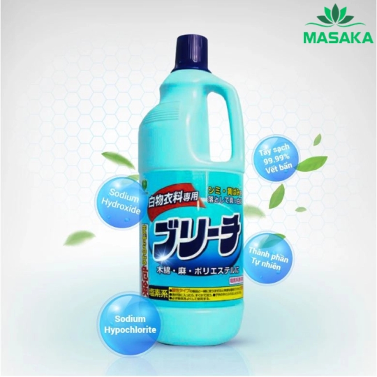 NƯƠC TẨY TRẮNG QUẦN ÁO CHLORINE 1500ML