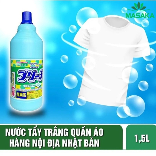 NƯƠC TẨY TRẮNG QUẦN ÁO CHLORINE 1500ML