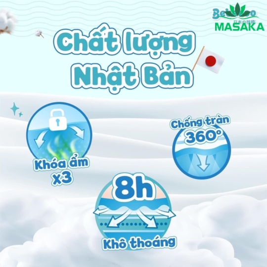 TÃ DÁN BEEBOO SIZE M 42 MIẾNG ( TỪ 6 - 11KG)