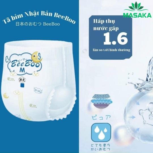 TÃ QUẦN BEEBOO SIZE XXXL 36 MIẾNG ( >= 18KG )