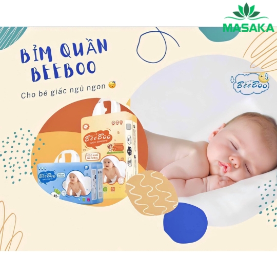 TÃ DÁN BEEBOO SIZE S 56 MIẾNG ( TỪ 4 - 8KG)