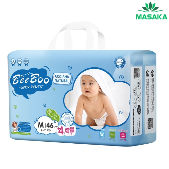 TÃ QUẦN BEEBOO SIZE M 46 MIẾNG ( TỪ 6 - 11KG )