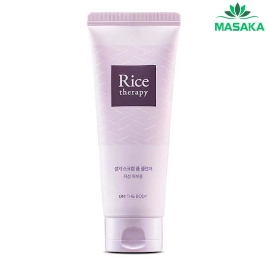 SỮA RỬA MẶT ON THE BODY RICE THERAPY RICE BRAN SCRUB FOAM CLEANSER